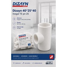 Dizayn Pprc Inegal Te 40 25 40 10 Adet PN25 Temiz Su Tesisat Ek Parçası