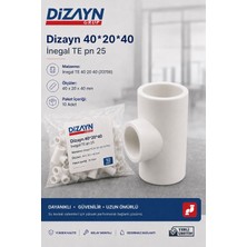Dizayn Pprc Inegal Te 40 20 40 10 Adet PN25 Temiz Su Tesisat Ek Parçası