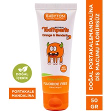 Babyton Doğal Portakal & Mandalina Diş Macunu Florürsüz 50 gr