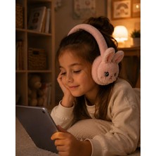 Butik Peluş Bluetooth Kulaküstü Kulaklık Şarjlı Mikrofonlu Tf Kart Destekli