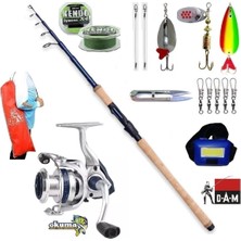 Dam Steelhead Iconic 270cm 7-28gr Okuma Aria-3000 Turna Tele Spin Olta Takımı Seti