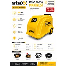 Staxx Power 200 Bar Soğuk Yüksek Basınçlı Oto Yıkama Makinesi Endüstriyel Seri
