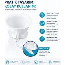 Avcılar Plastik Wc Matik Tek Kapak Koku ve Haşerelere Karşı Pastik Tuvalet Gider Kapağı