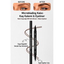Mammam Always By Your Side Suya Dayanıklı Çatal Uçlu Kaş Kalemi – 2’si 1 Arada Krem Microblading Etkili Eyeliner & Kaş Kalemi - Koyu Kahverengi