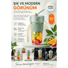 Depozee Günlük Kullanıma Uygun Şarjlı Meyve Sıkacağı Mini Blender Bardaklı Karıştırıcı