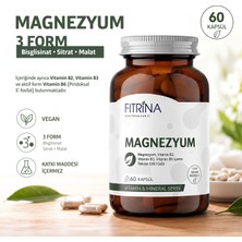 Fıtrina FITRINA Magnezyum Kompleksi 60 Kapsül Mineral Takviyesi İçeren Vegan Takviye Edici Gıda