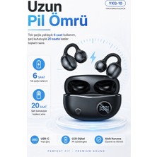 Depozee Kulak Kancalı Kablosuz Bluetooth Kulaklık Şarj Kutulu Mikrofonlu Spor Kullanım