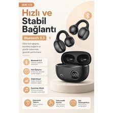 Depozee Kancalı Tasarımlı Kablosuz Kulaklık Kulak Içi Rahat Kullanım ve Uzun Süreli Dinleme