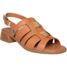 Mammamia D26YS-5100 Günlük Taba Kadın Sandalet