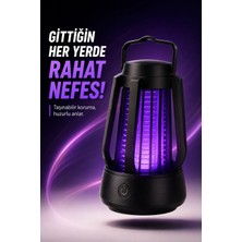 Depozee Taşınabilir Mor Işıklı Sineksavar Lamba Koruyucu Gövdeli Pratik Kullanım Cihazı