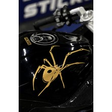 Banxtre Motosiklet-Araba ve Kask Için Tarantula Örümcek Sticker Etiket (25CM)