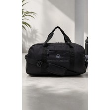 United Colors Of Benetton Siyah Unisex Omuz Askılı Seyahat El Valizi Spor Çantası 21060