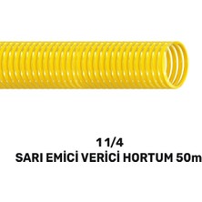 SGS4358 1 1/4 Sarı Emici Verici Hortum 50 Metre