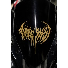 Banxtre Motosiklet Ön Cam ve Kaska Uyumlu Gotik Tribal Sticker
