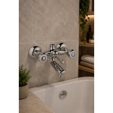 Arsu Orkide Serisi Banyo Bataryası Krom Pirinç Banyo Bataryası 02-0001