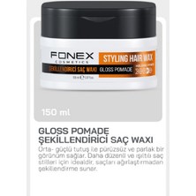 Fonex Wax Gloss Pomade Stylıng Hair Wax 150 ml