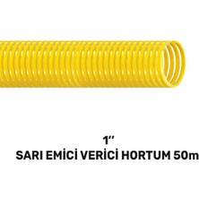 SGS4357 1'' Sarı Emici Verici Hortum 50 Metre