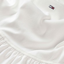 Tommy Hilfiger Tommy Hılfıger Kadın Marka Logolu Günlük Kullanıma Uygun Beyaz1 Elbise DW0DW22352 Ybl