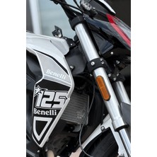 Banxtre Benelli 125S Için Yan Kapaklara Uyumlu Siyah Renk Sticker Kapak Seti (Sağ ve Sol)