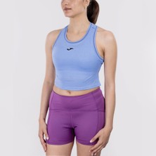 Joma 902607.715 Smash Kadın Kolsuz Crop Top - Mavi
