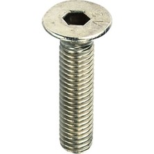 Norm M8X30 Din 7991 Hb Imbus Civata  A2 Inox (25 Ad)