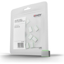 Lindy LIN-40438 USB Type C Yeşil 10 Adet USB Type C Port Kiliti