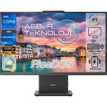 Lenovo Ideacentre Aıo 27IRH9 Intel Core I7-13620H 32GB Ram 1tb SSD 27" Fhd Freedos Kablosuz Klavye ve Mouse F0HM00EXTR Asbertech