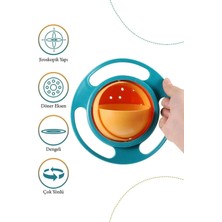 Kitchen Dream Dökülmeyen Mama Tabağı Evrensel 360 Derece Dönen Yemek Kabı Tabak Anne Bebek Oyuncak