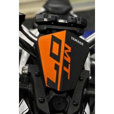 Banxtre Yamaha Mt-07 Için Kafa Siperlik Için Turuncu Renk Sticker Etiket (1 Adet)