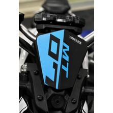 Banxtre Yamaha Mt-07 Için Kafa Siperlik Için Açık Mavi Renk Sticker Etiket (1 Adet)