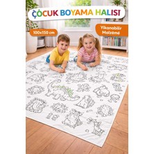 Melo Toys Yıkanabilir Boyama Örtüsü 100*150 cm Tekrar Tekrar Yıkanabilir Halı