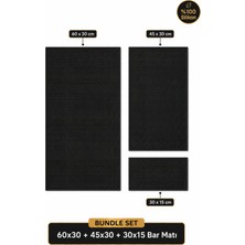 Siliconly 3’lü %100 Silikon Bar Matı Seti | 60X30 + 45X30 + 30X15 cm Kaydırmaz Mat