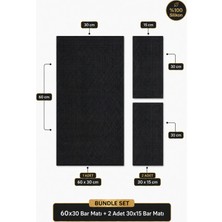 Siliconly 3’lü %100 Silikon Bar Matı Seti | 60X30 cm + 2 Adet 30X15 cm Kaydırmaz Mat