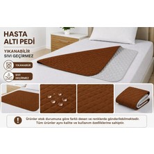 CDE Abso 5 Katlı Yıkanabilir ve Sıvı Geçirmez Hasta Pedi 85X90 cm (Kahverengi)