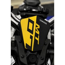 Banxtre Yamaha Mt-07 Için Kafa Siperlik Için Sarı Renk Sticker Etiket (1 Adet)