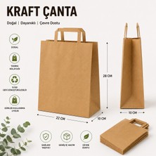Laikas Accessory Düz Saplı Kraft Çanta 22X10X28 (200 Adet)