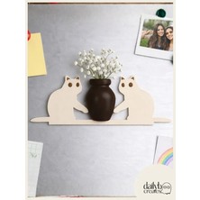 Dailyboo Creates Kedi Bıyığı Toplayıcı Magnet-Vazolu Buzdolabı Süs-2 Kedili Bıyık Biriktirme Magnet