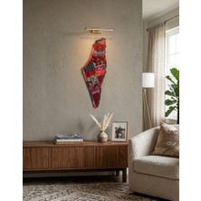 Zaytoon Duvar Tablosu Filistin Haritası Tatreez Nakışlı Askılı Dekor Büyük 66x21 cm