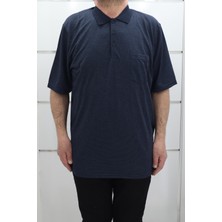Becces Fistan Store Erkek Desenli Klasik Kesim Rahat Kalıp Tek Cepli Battal Polo Yaka T-Shirt