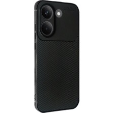 Gpack Xaiomi Poco X8 Pro Kılıf Negro Karbon Desen Silikon + Ekran Koruyucu