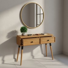 Mobenta Stria Entry: Modern Masif Dresuar 2 Çekmeceli Antre Konsolu - 120X31.5 Tk