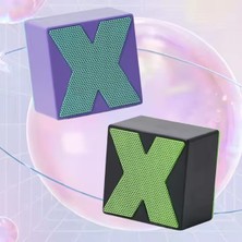 Ozcmax Mini Taşınabilir Hoparlör - Type C (Usb-C) Şarj - Güçlü Baass - Küp Tasarım