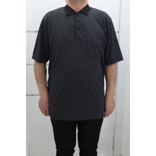 Becces Fistan Store Erkek Desenli Klasik Kesim Rahat Kalıp Tek Cepli Battal Polo Yaka T-Shirt