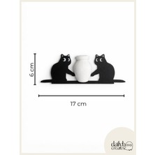 Dailyboo Creates Kedi Bıyığı Toplayıcı Magnet-Vazolu Buzdolabı Süs-2 Kedili Bıyık Biriktirme Magnet