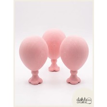 Dailyboo Creates 3lü Balon Magnet Seti-Buzdolabı,metal Pano Süsü-Dekoratif Buzdolabı,fotoğraf Magnet