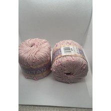 Sultan Boncuklu Ip Serisi Pullim ve Inci Serisi 1 Adet 50 Gram 100 Metre (Renk : 3406 Açıkpembe)