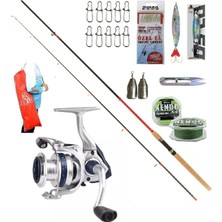 Oslo Okuma Aria-3000a 270cm 10-35gr Remixon Red Zoom Karbon Spin Olta Takımı Seti