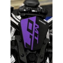Banxtre Yamaha Mt-07 Için Kafa Siperlik Için Mor Renk Sticker Etiket (1 Adet)