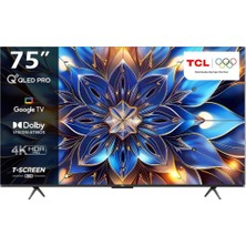 Tcl 75T7B 4K Ultra Hd 75" 190 Ekran Uydu Alıcılı Google Smart QLED Tv Outlet