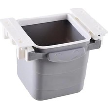 Erdo Ticaret Buğz Mini Masa Çöp Kovası Plastik Tezgah Altı Geri Çekilebilir Yapışkanlı Görünmez Bölme Pratik